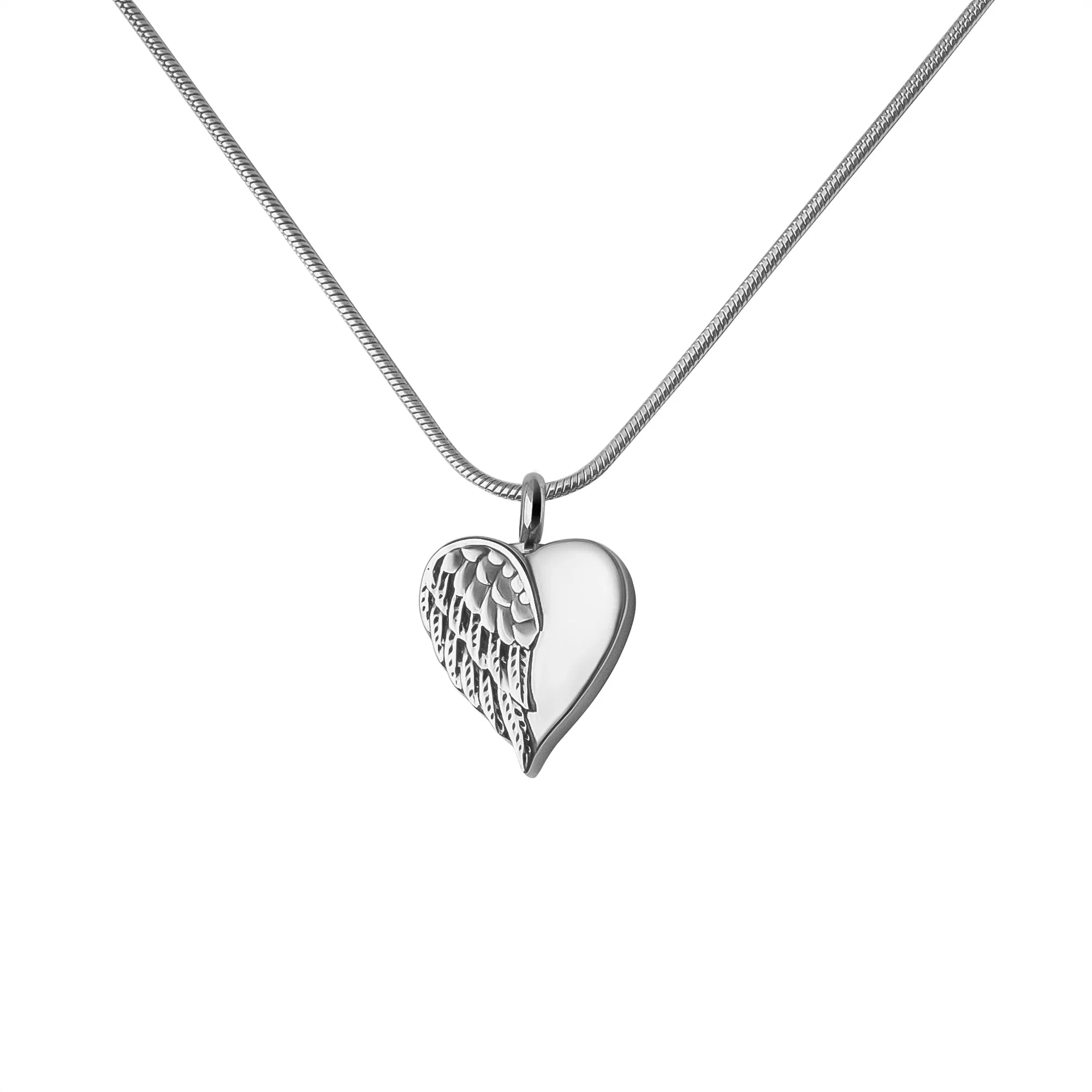 Angel Wing Heart Memorial Necklace sold by Anavia