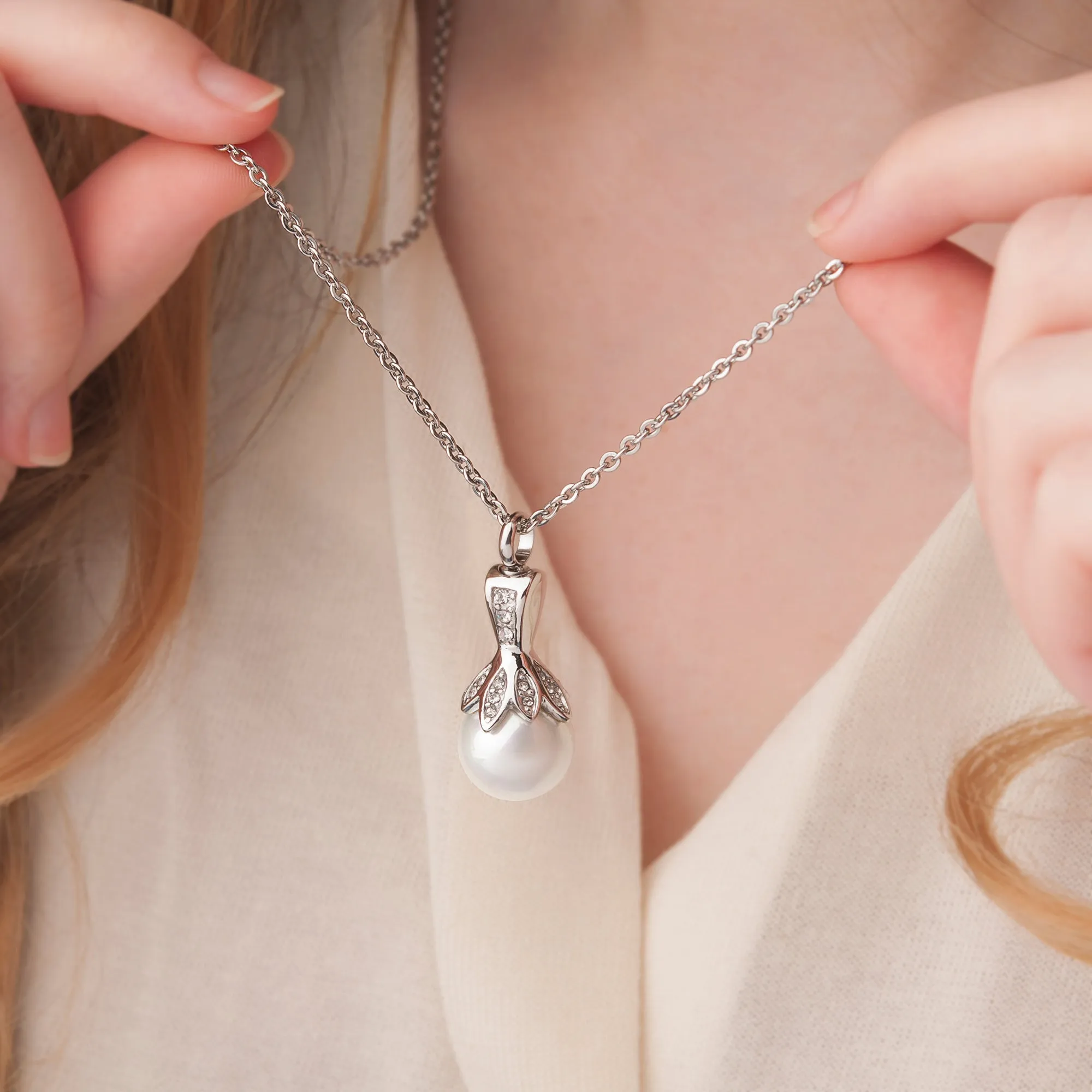 Pearl Memorial Necklace sold by Anavia product image thumbnail 5