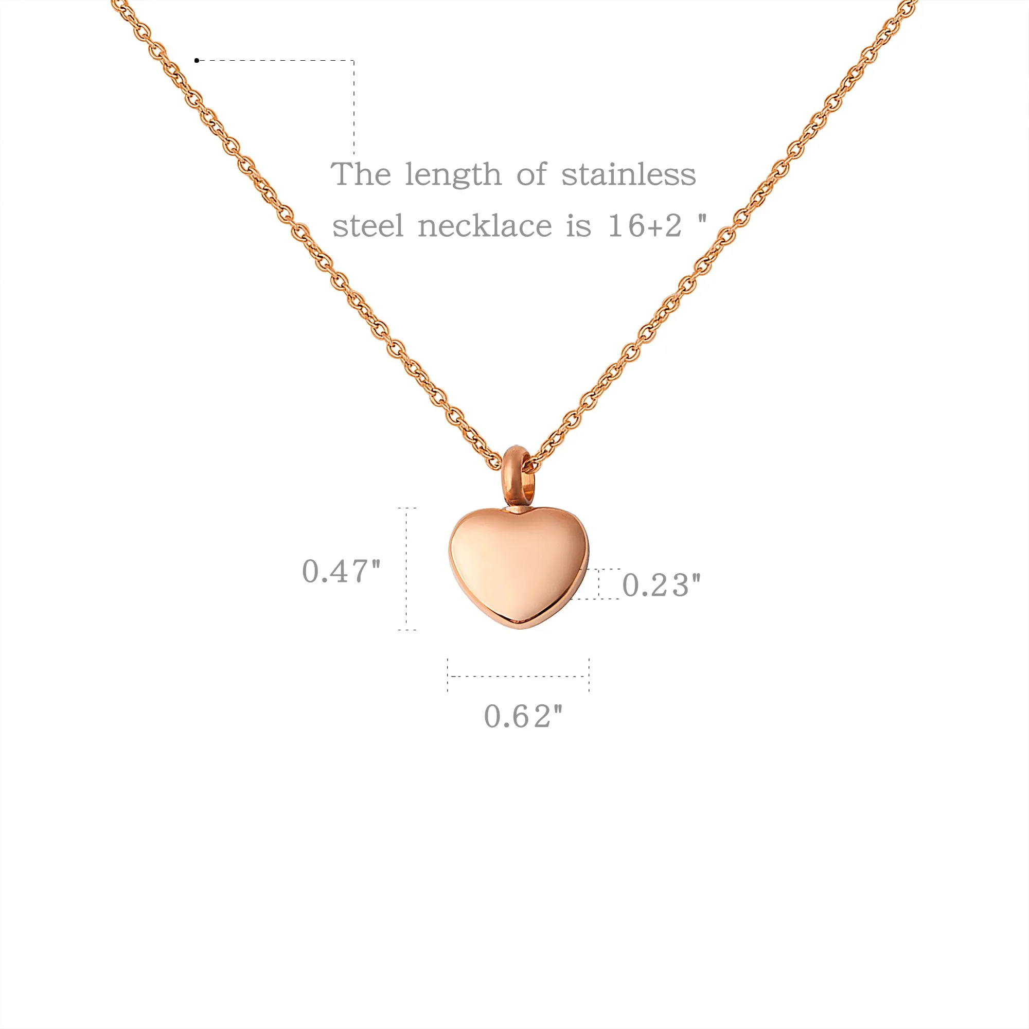 Mini Heart Memorial Necklace sold by Anavia product image thumbnail 3