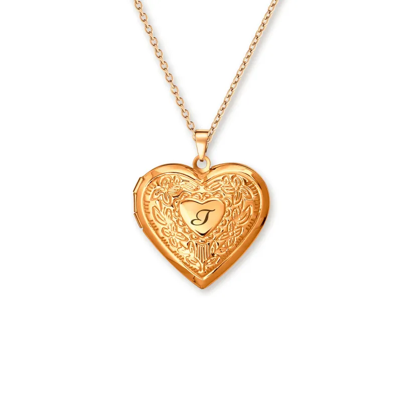 Raise Heart Photo Heart Pet Memorial Locket Necklace sold by Anavia