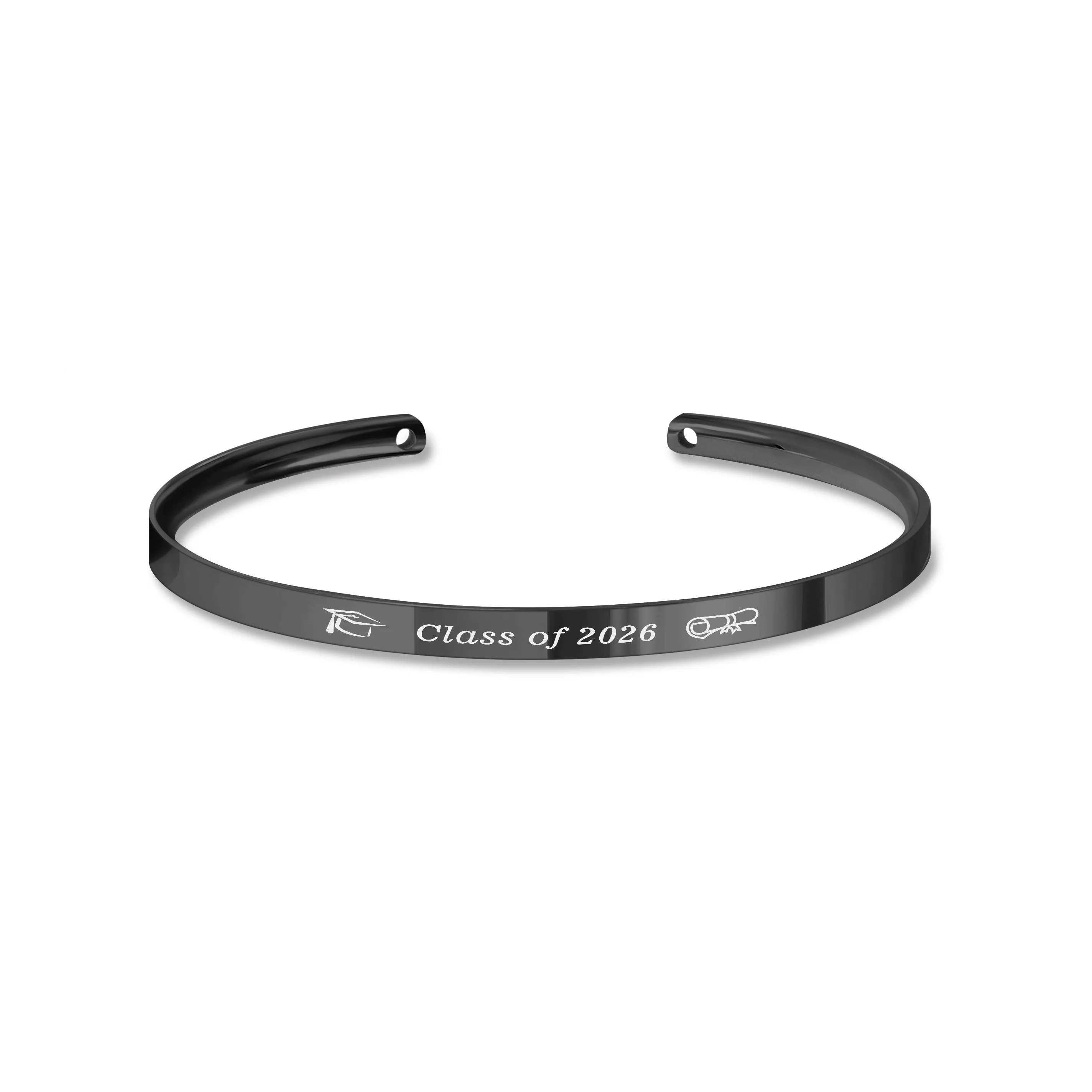 Dainty Graduation Motivational Cuff Bangle sold by Anavia product image thumbnail 4