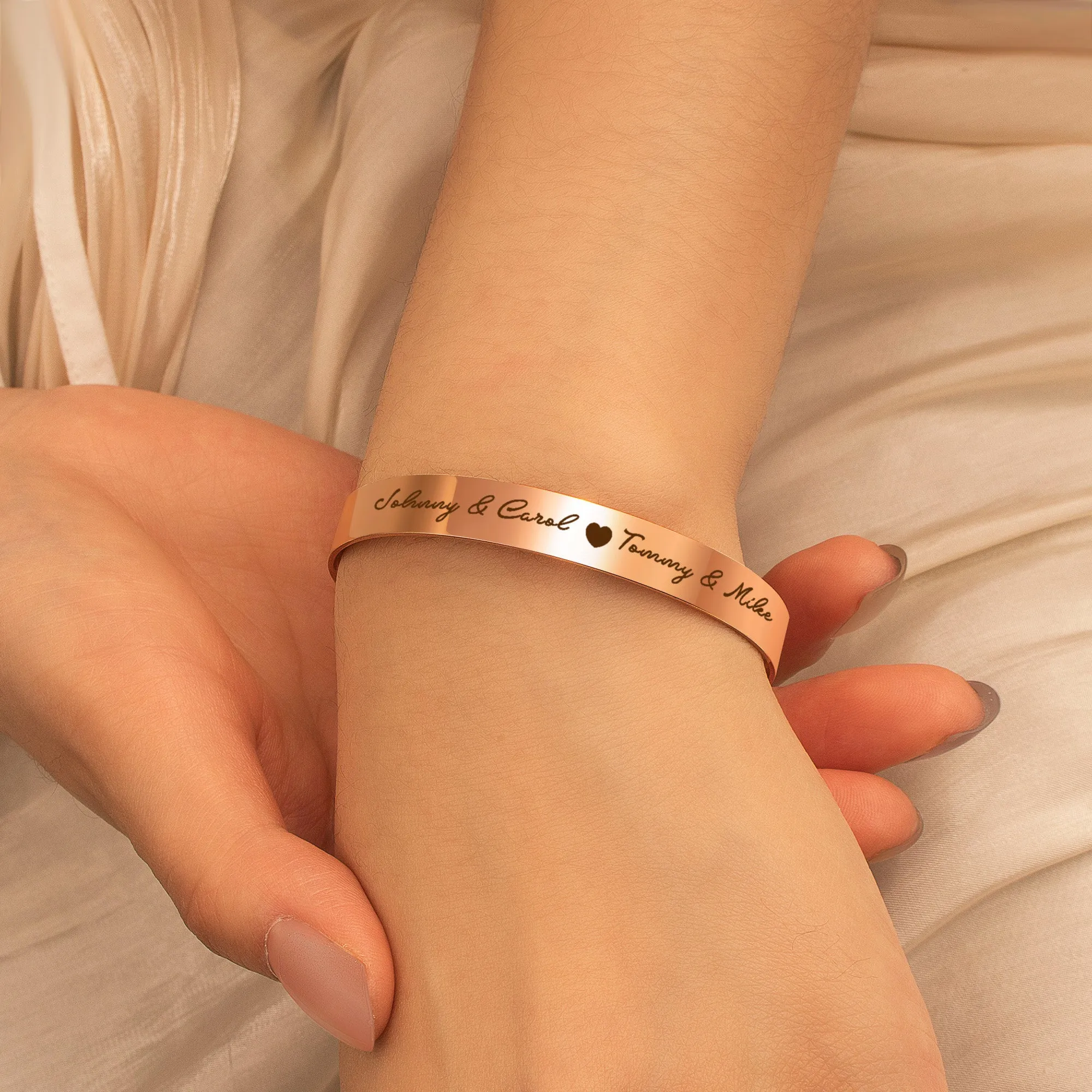 Custom 8mm Cuff Bangle sold by Anavia product image thumbnail 2