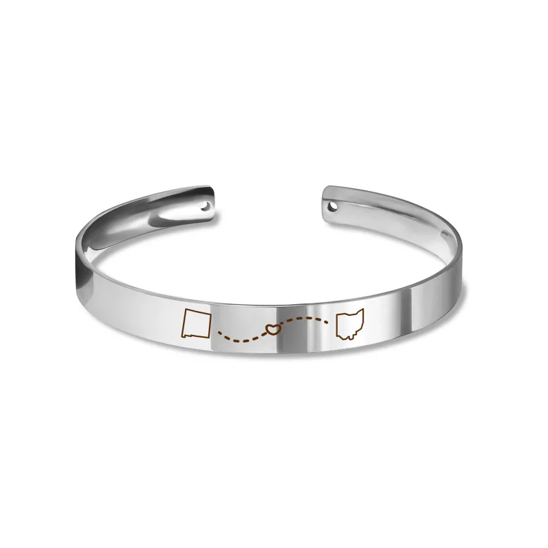Long Distance 8mm Cuff Bangle made by Anavia