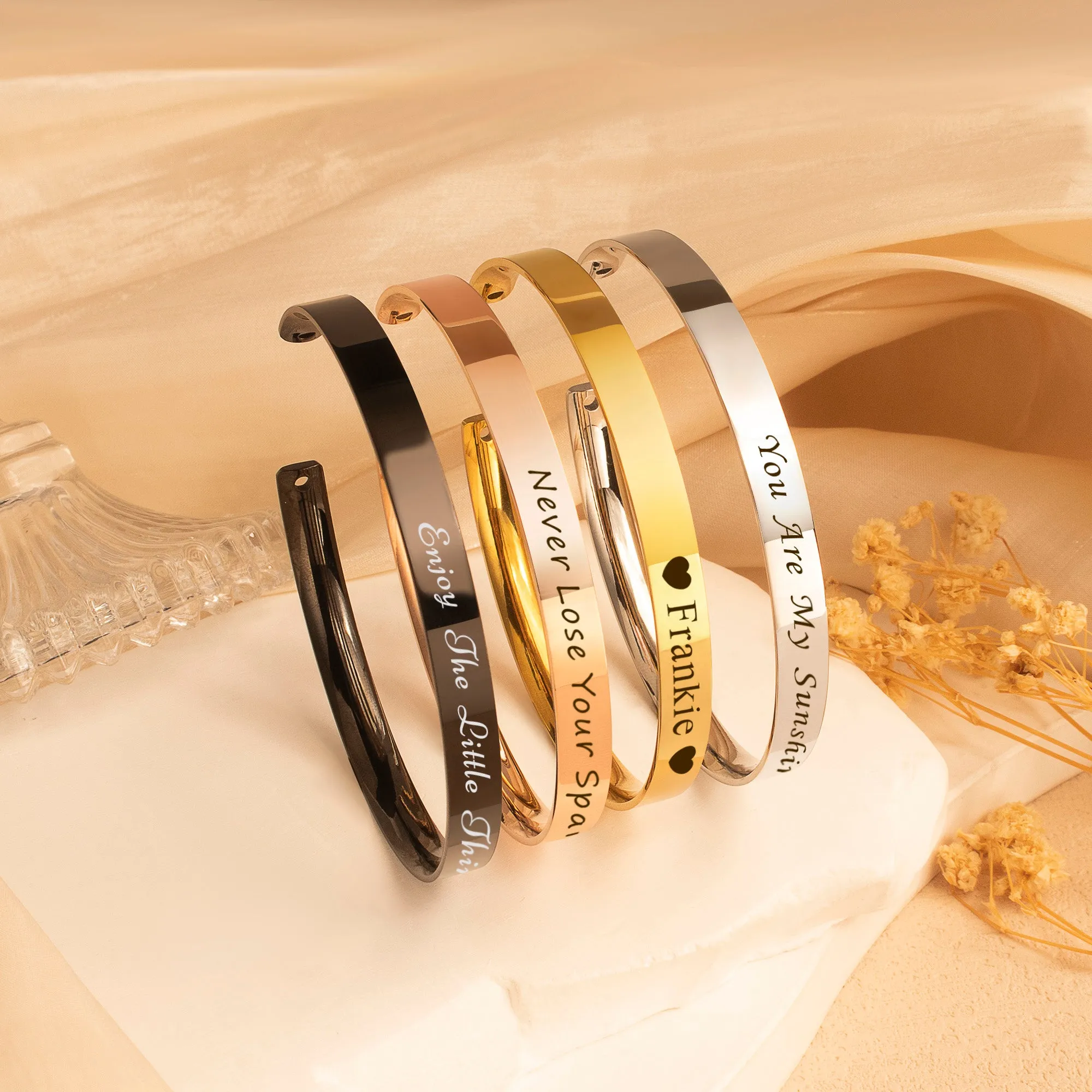 Custom 6mm Cuff Bangle sold by Anavia product image thumbnail 5
