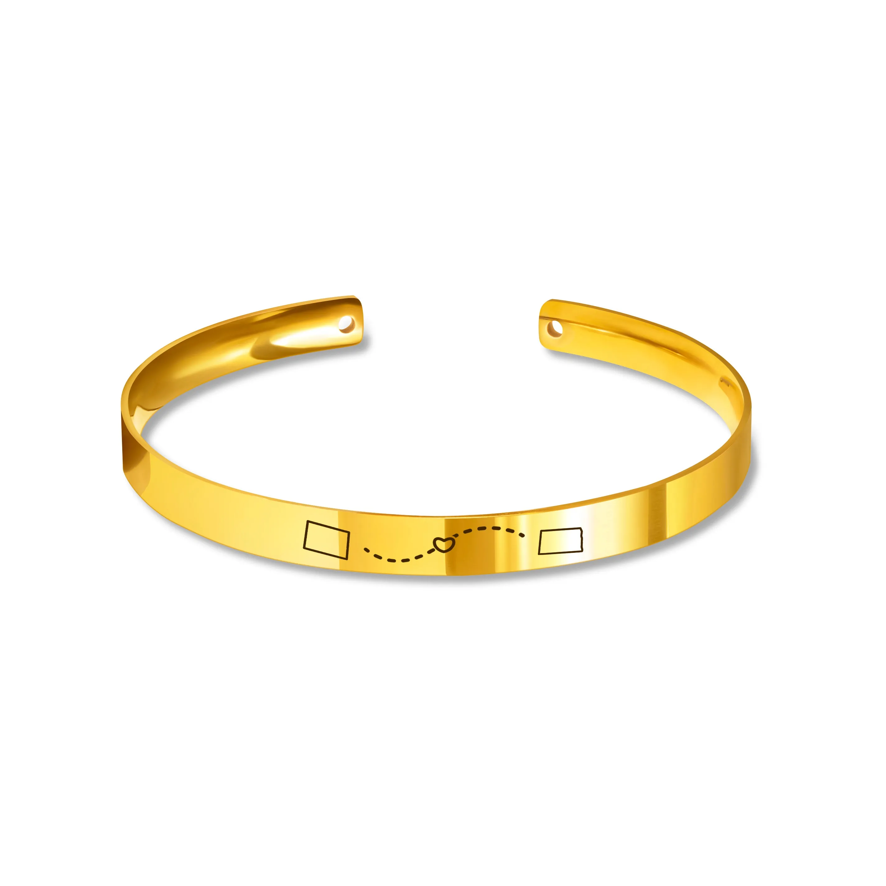 Long Distance Cuff Bangle sold by Anavia