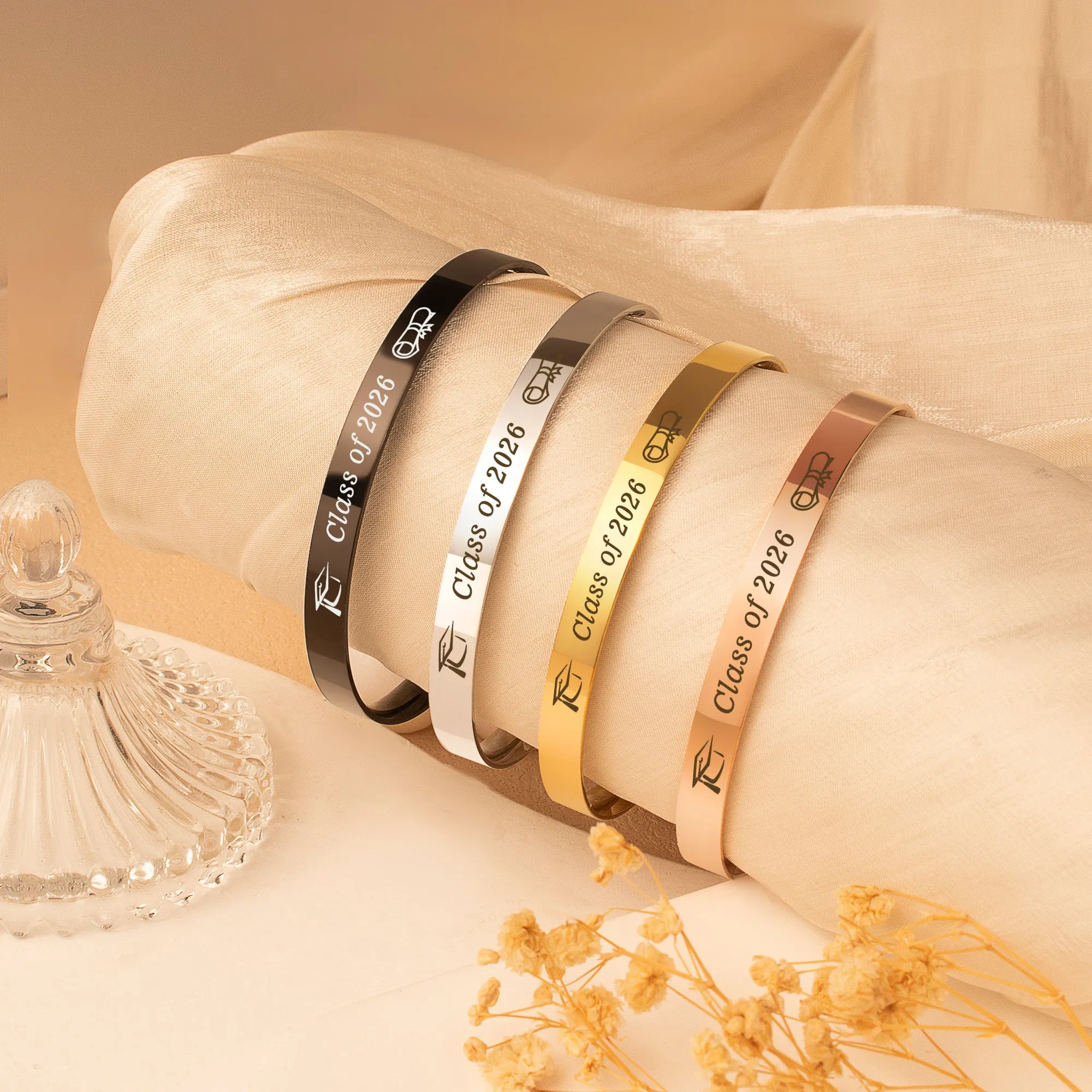 Motivational Graduation Cuff Bangle sold by Anavia product image thumbnail 4
