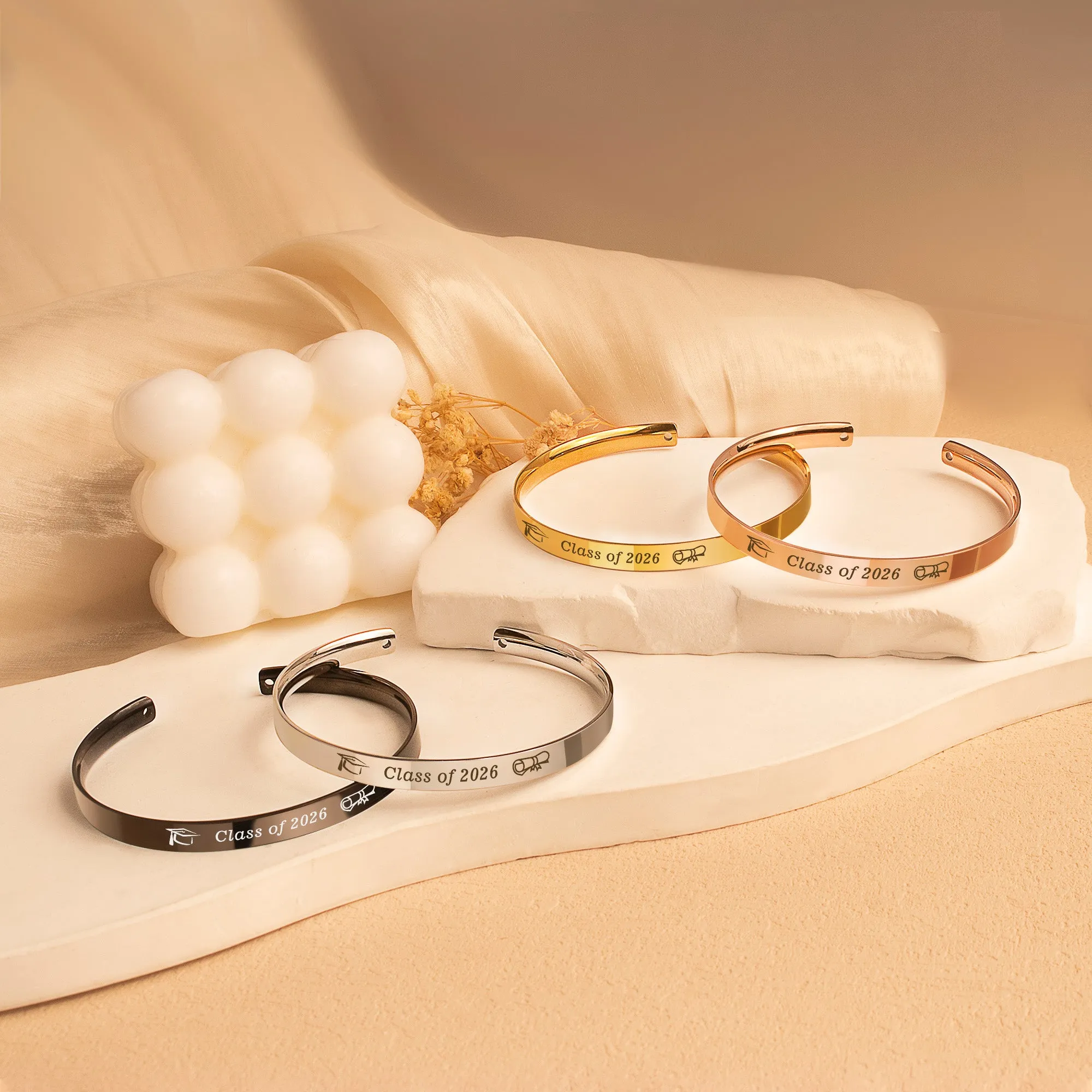 Motivational Graduation Cuff Bangle sold by Anavia product image thumbnail 5
