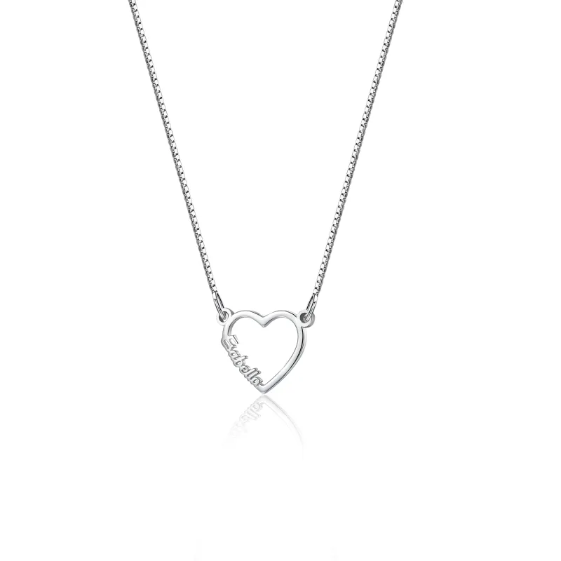 Custom Multi-Name Heart Necklaace made by Anavia