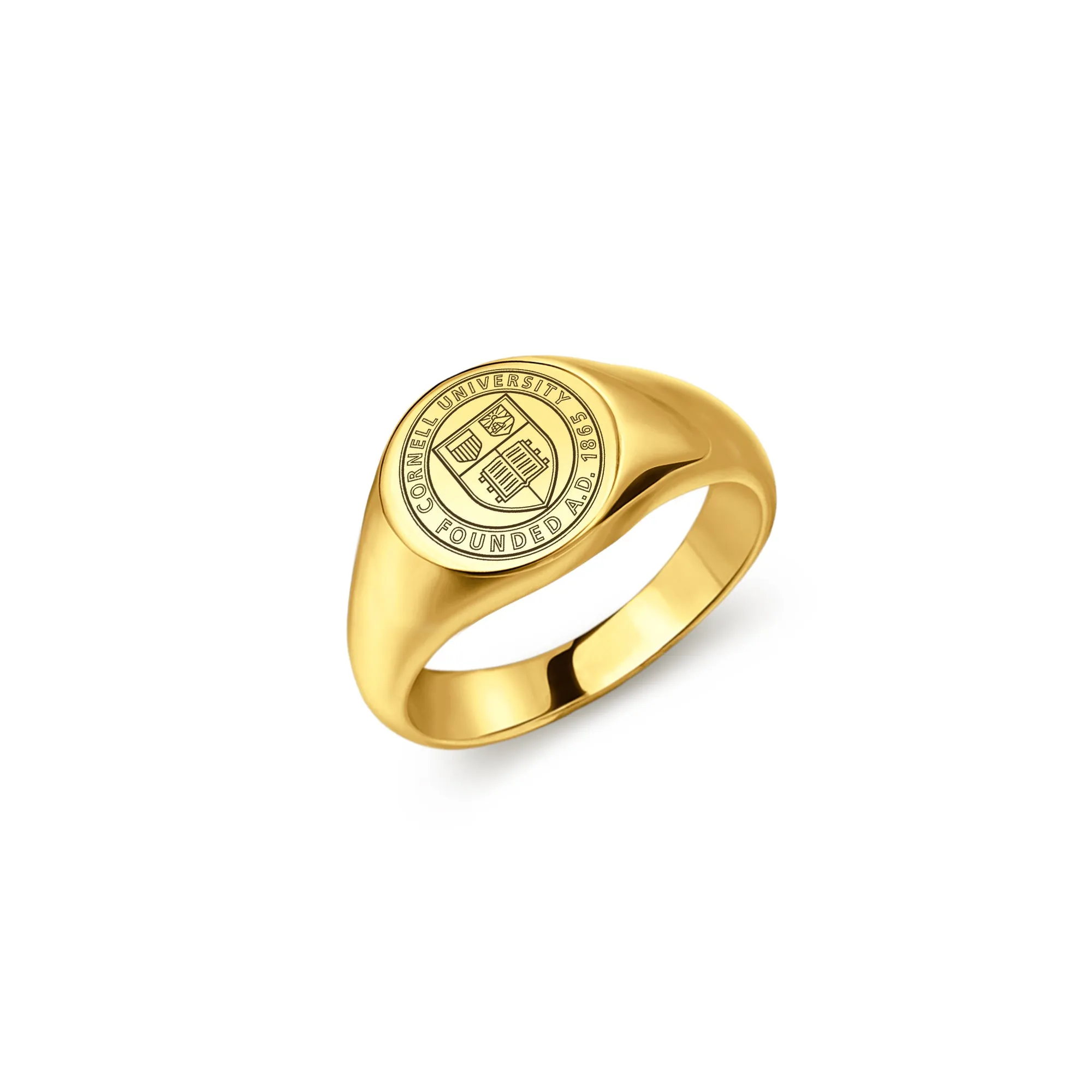 Custom College Emblem Logo Signet Ring sold by Anavia product image thumbnail 2