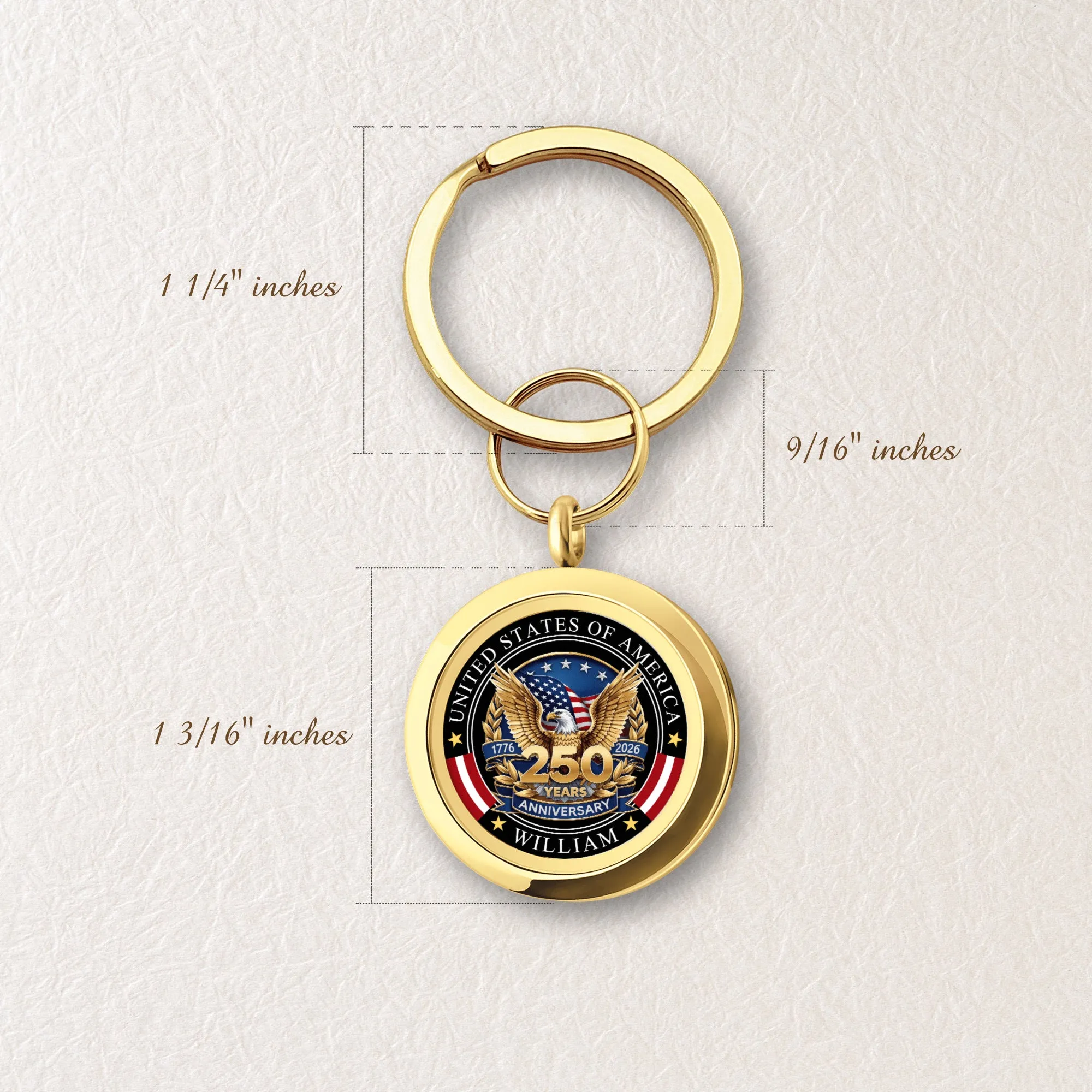 250th Anniversary Keychain sold by Anavia product image thumbnail 5