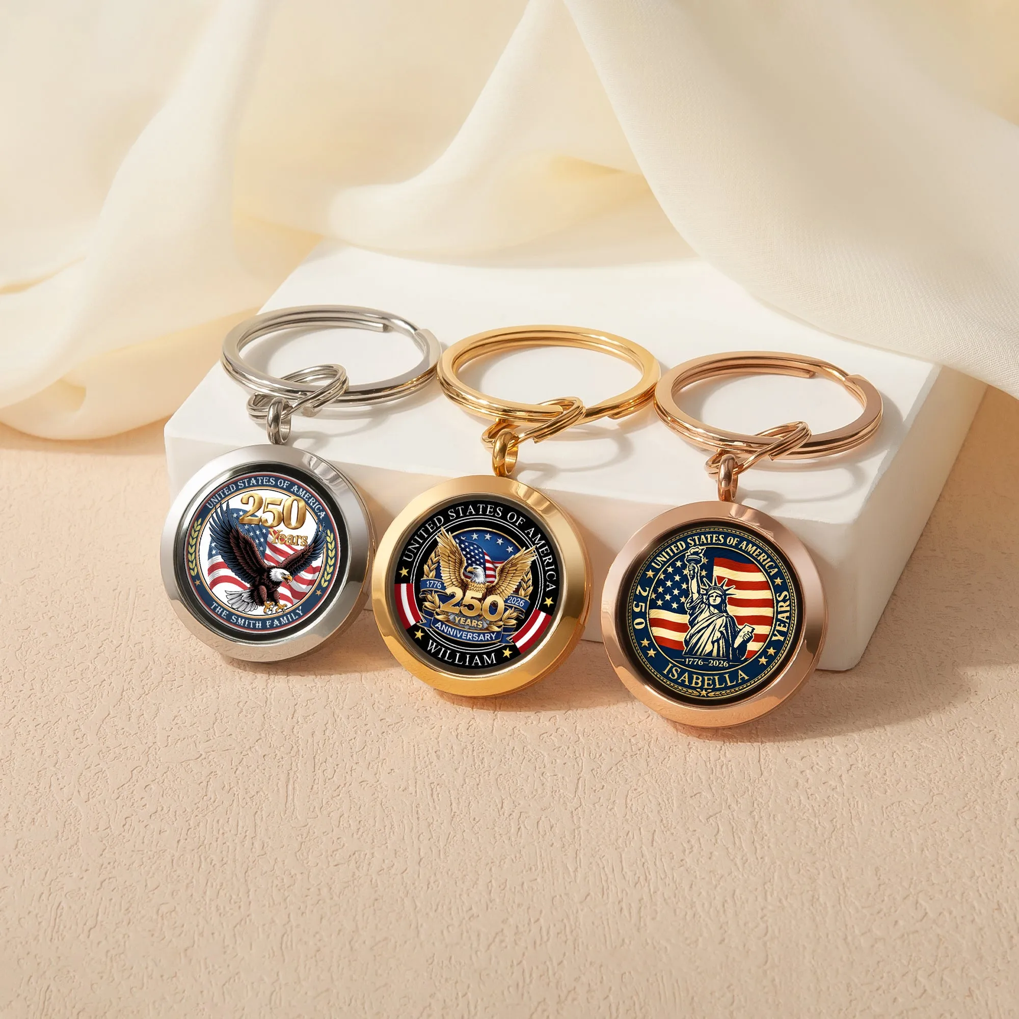 250th Anniversary Keychain sold by Anavia product image thumbnail 2