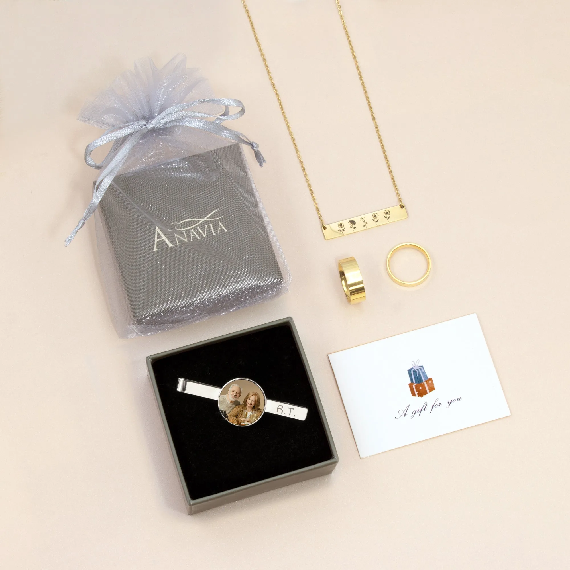 Custom Wedding Photo Tie Clip sold by Anavia product image thumbnail 5