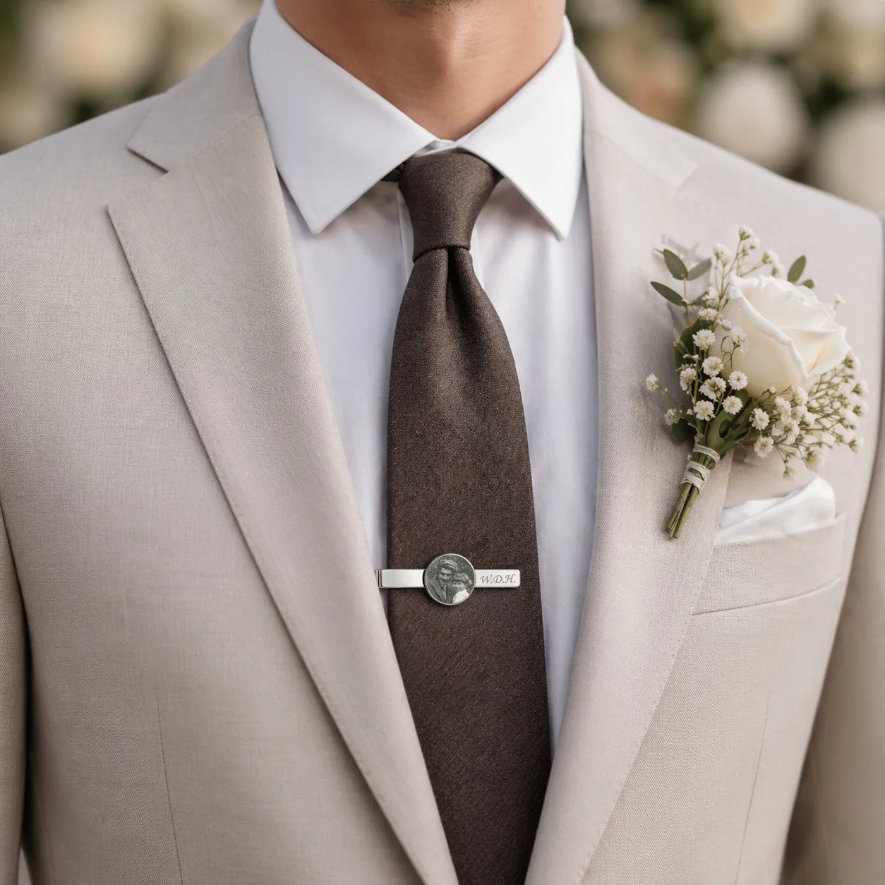 Custom Wedding Photo Tie Clip sold by Anavia product image thumbnail 2