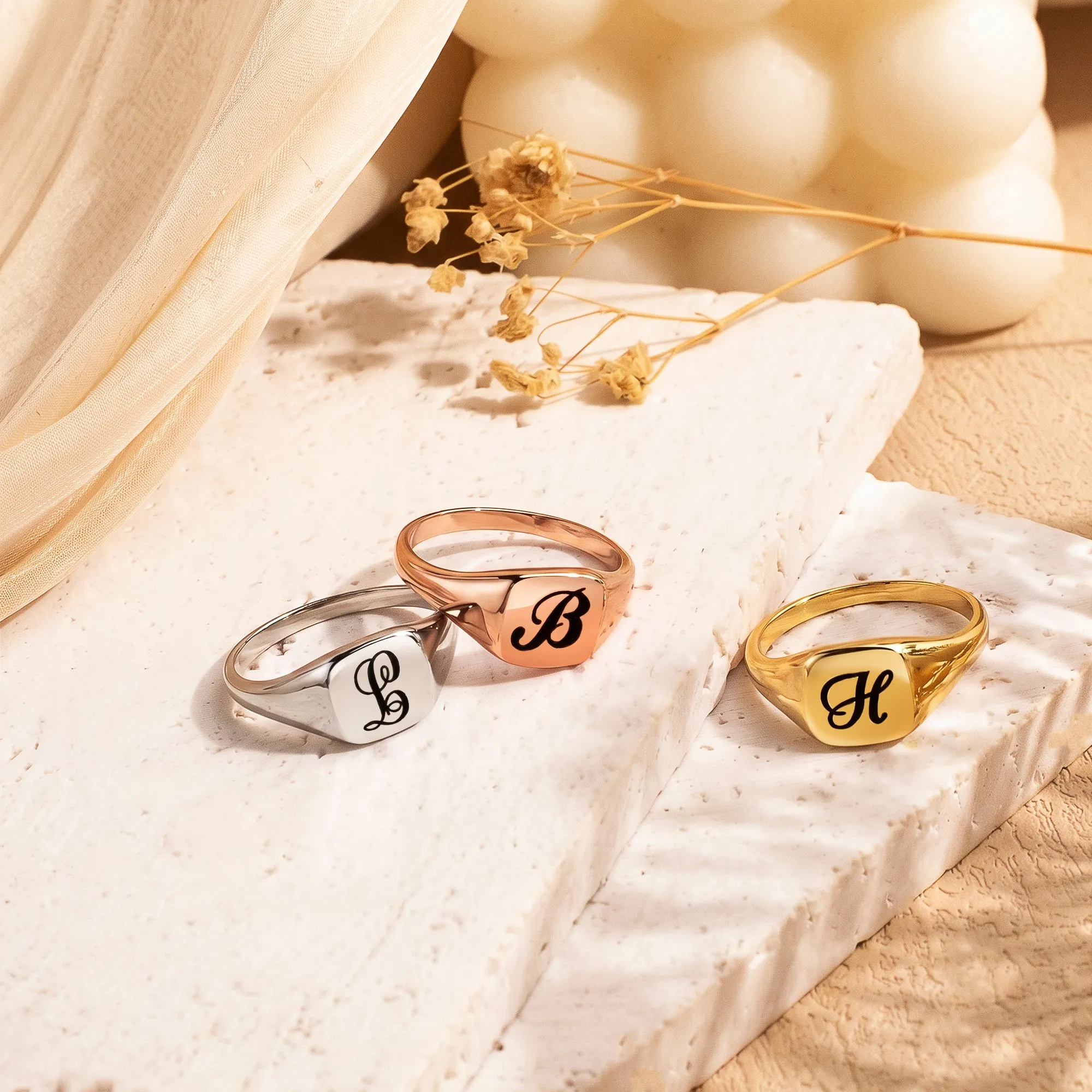 Square Signate Ring sold by Anavia product image thumbnail 5