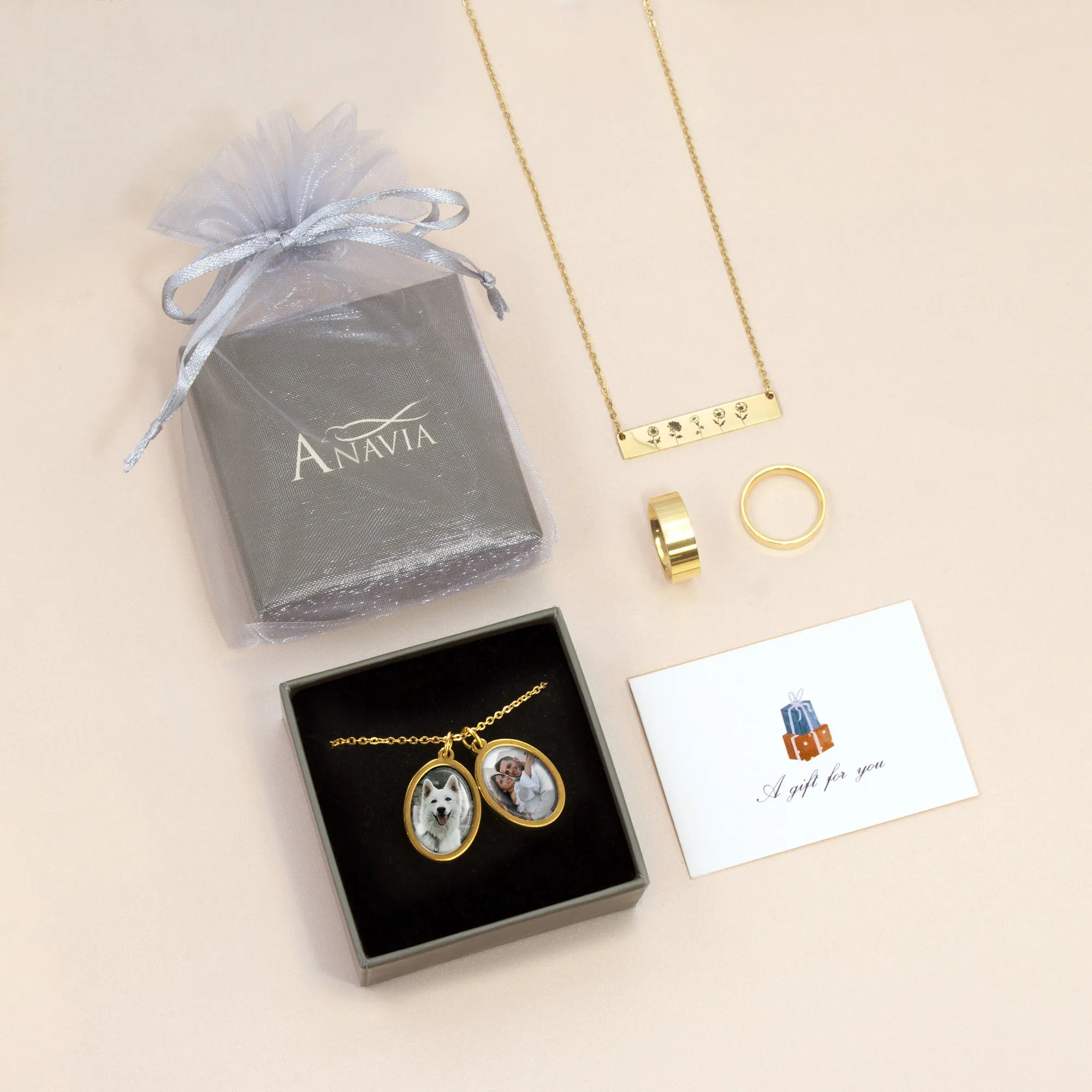 Oval Photo Necklace with Glass Dome Cab sold by Anavia product image thumbnail 5