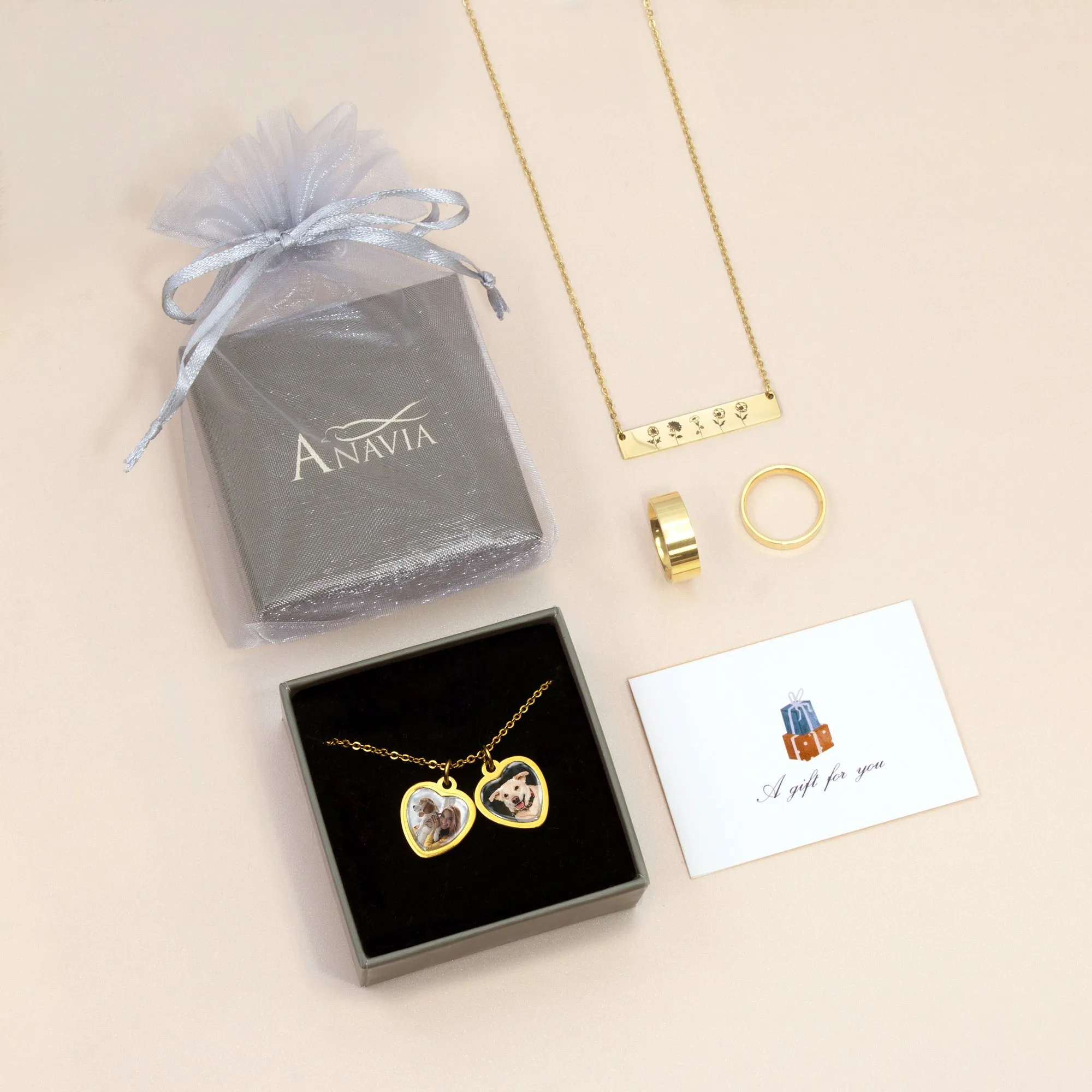 Heart Pet Photo Necklace with Glass Dome Cab sold by Anavia product image thumbnail 5
