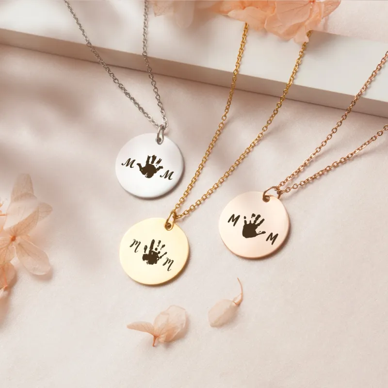 Mom Palm Print Necklace sold by Anavia