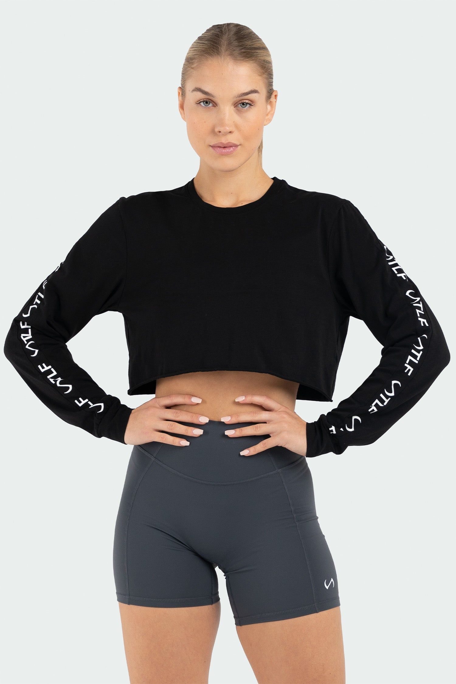 GTS (Gym-To-Street) Long Sleeve Crop Tee sold by TLF Apparel