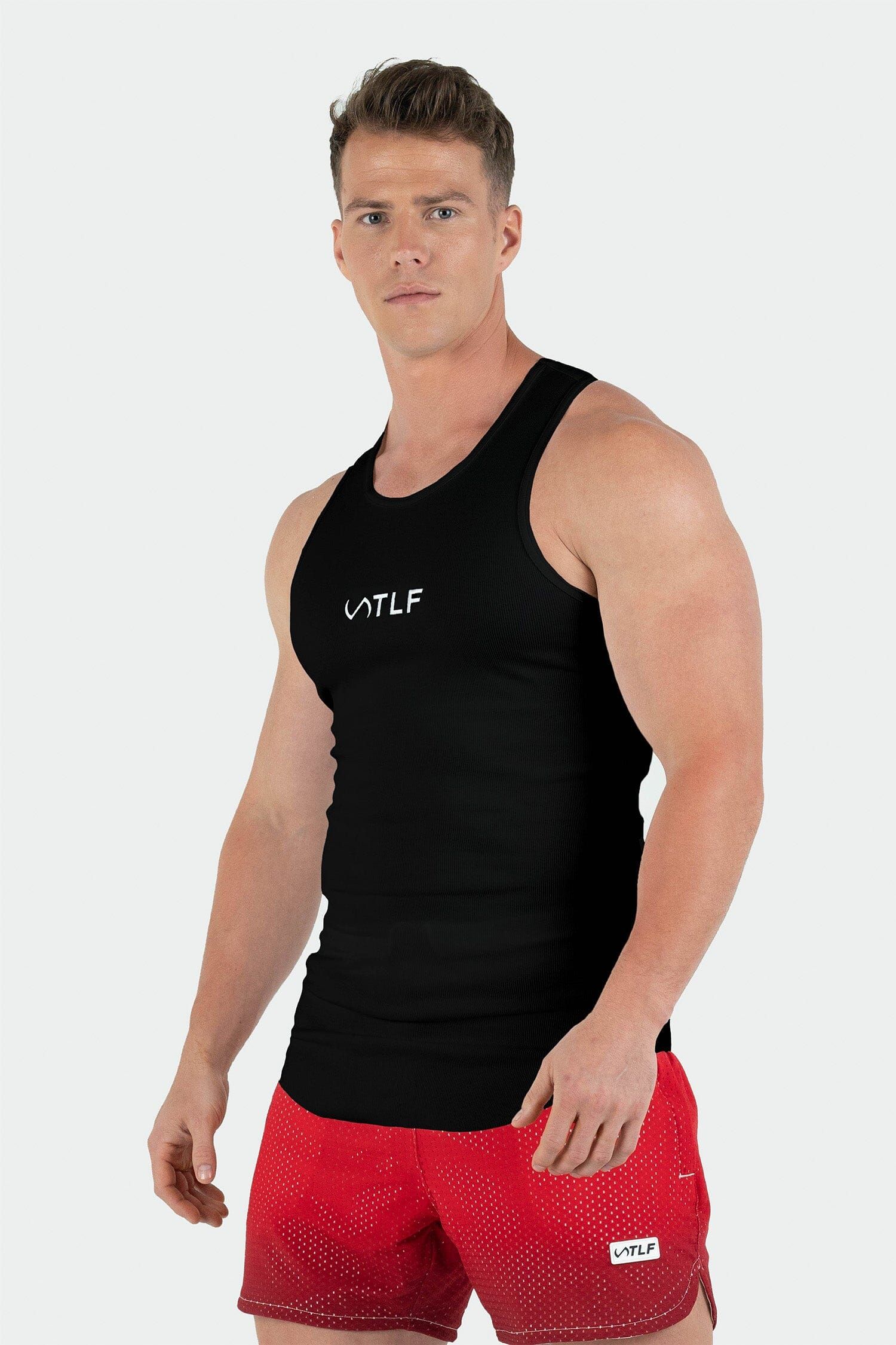 Classic Logo Ribbed Fitted Tank sold by TLF Apparel