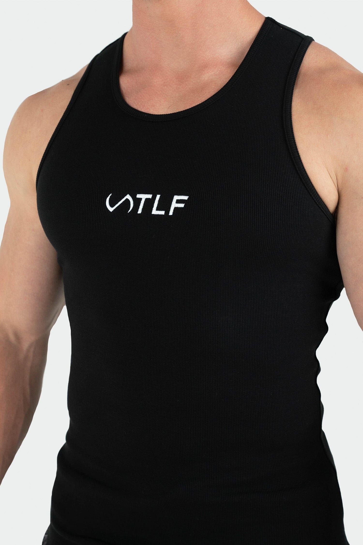 Classic Logo Ribbed Fitted Tank sold by TLF Apparel product image thumbnail 4