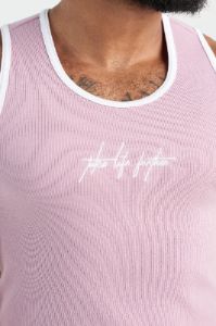 Script Ribbed Fitted Tank sold by TLF Apparel