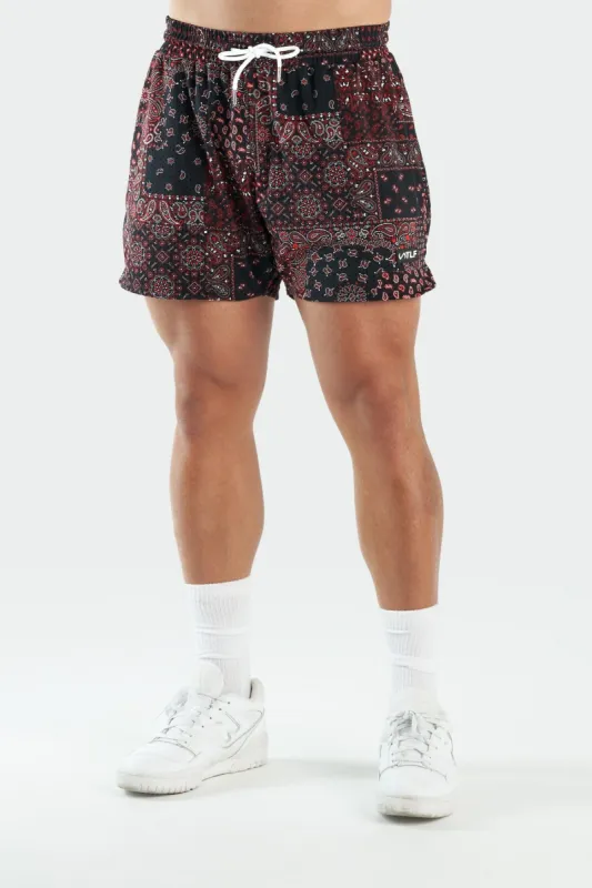 GTS Paisley 5 Inch Mesh Shorts sold by TLF Apparel
