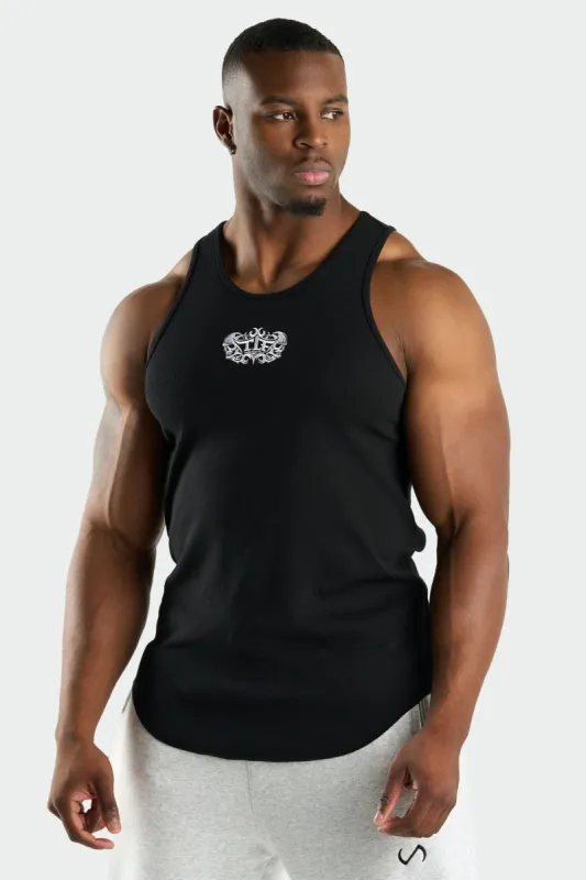 Skull Ribbed Relaxed Fit Tank sold by TLF Apparel