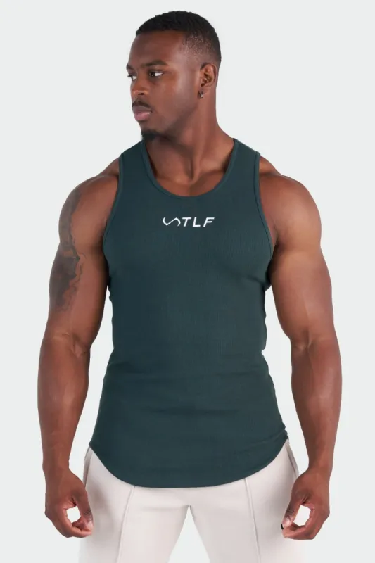 Classic Logo Ribbed Fitted Tank sold by TLF Apparel