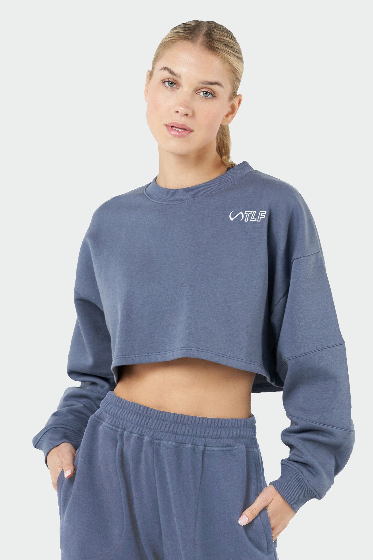 Chill Oversized Crop Sweatshirt sold by TLF Apparel
