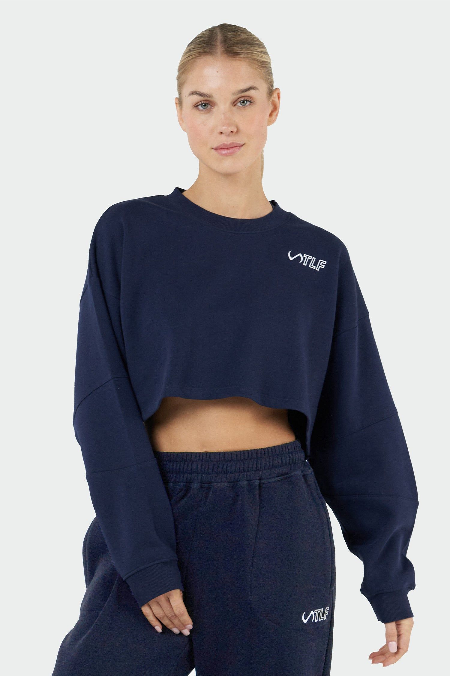 Chill Oversized Crop Sweatshirt sold by TLF Apparel