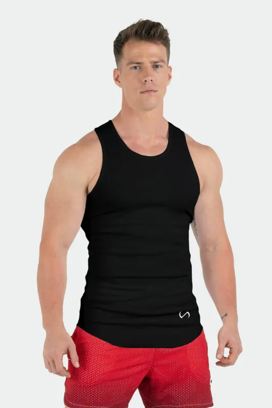 Ribbed Icon Logo Fitted Tank sold by TLF Apparel