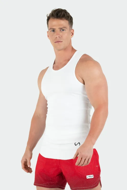 Ribbed Icon Logo Fitted Tank sold by TLF Apparel