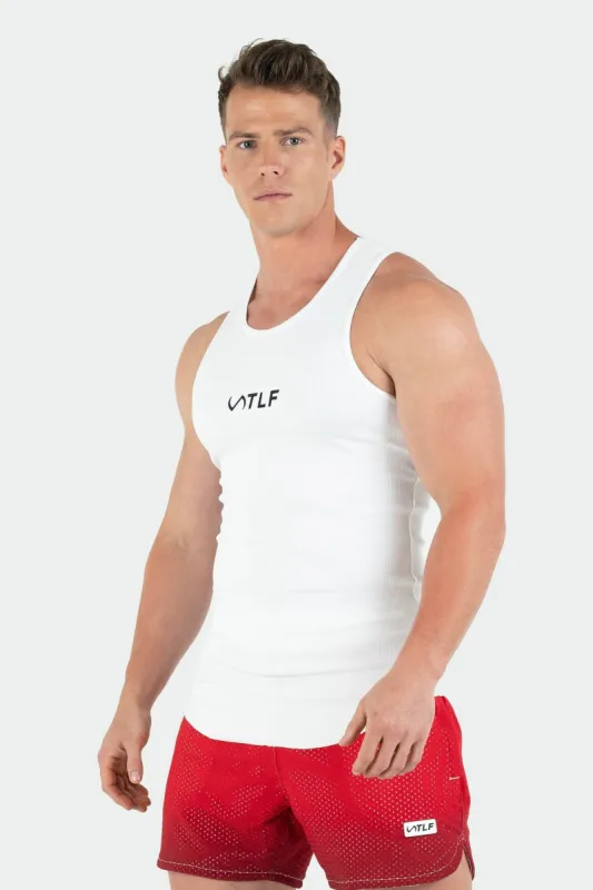 Classic Logo Ribbed Fitted Tank sold by TLF Apparel