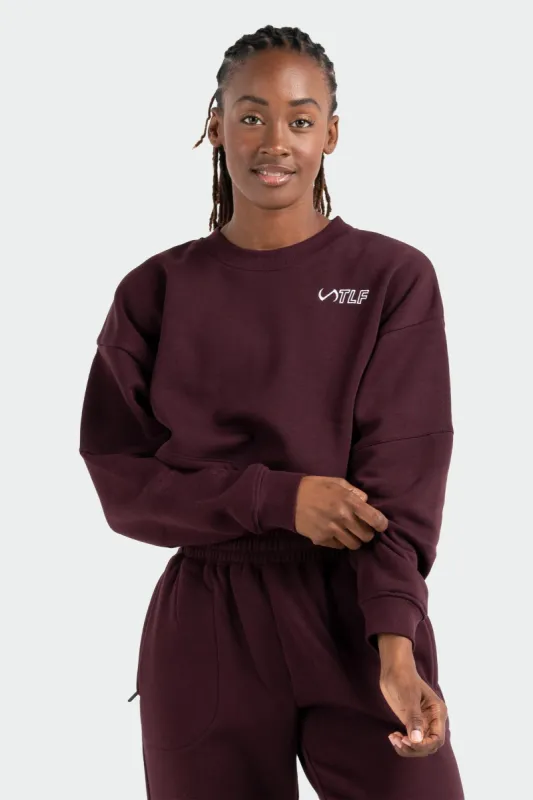 Chill Oversized Crop Sweatshirt sold by TLF Apparel
