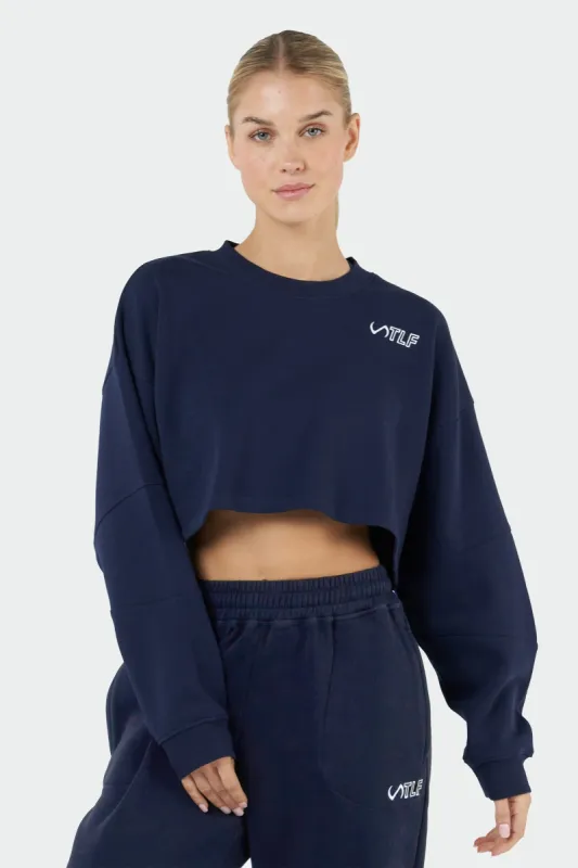 Chill Oversized Crop Sweatshirt sold by TLF Apparel