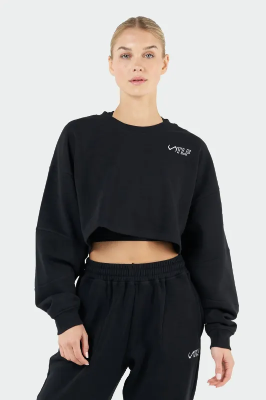 Chill Oversized Crop Sweatshirt sold by TLF Apparel