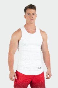 Ribbed Icon Logo Fitted Tank sold by TLF Apparel