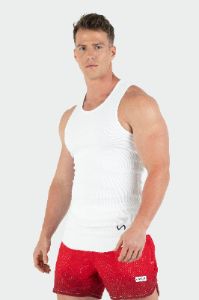 Ribbed Icon Logo Fitted Tank sold by TLF Apparel