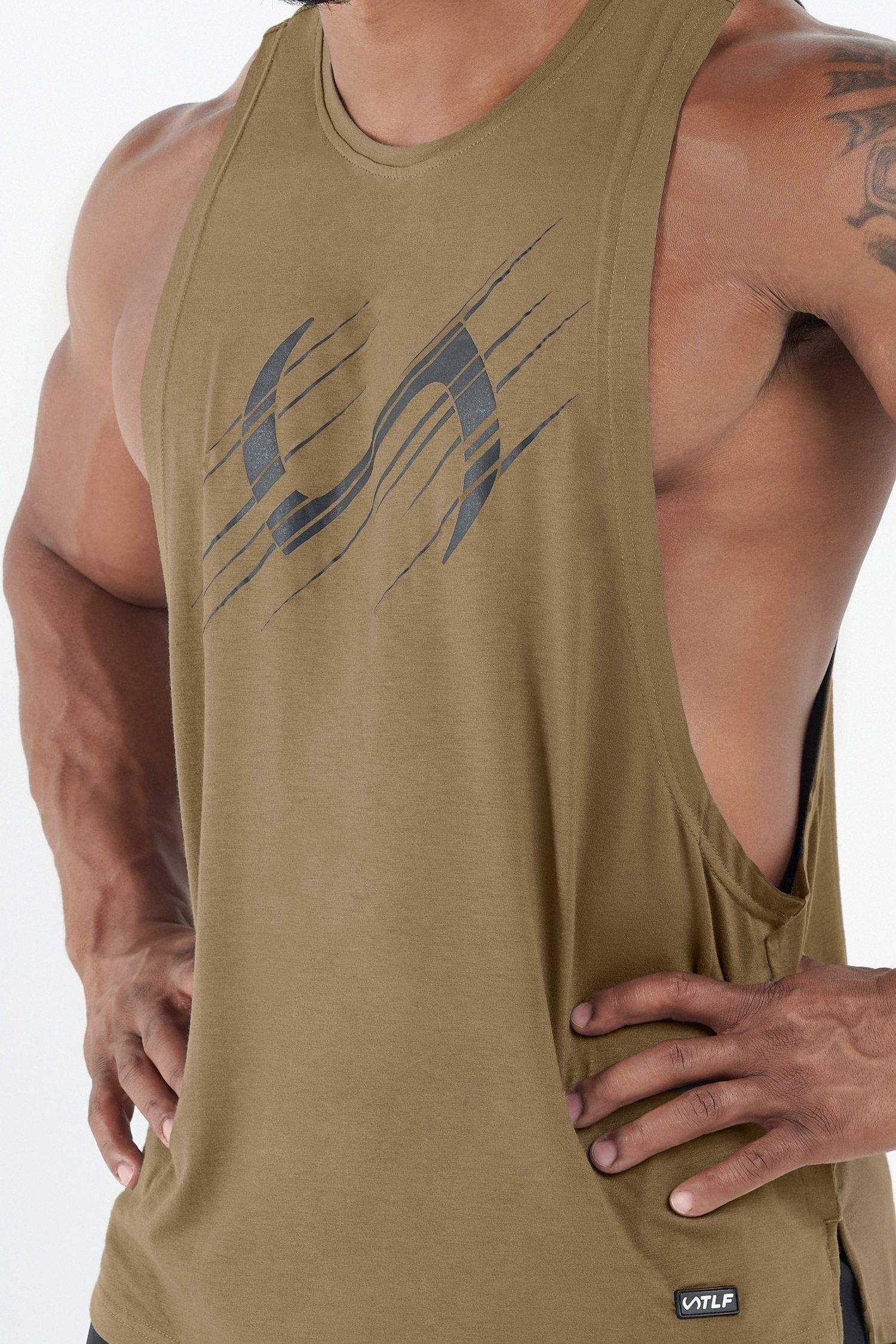 Lift Drop Arm Bamboo Tank sold by TLF Apparel product image thumbnail 4