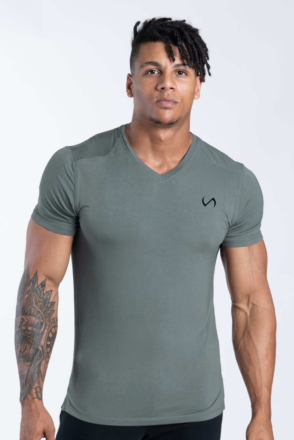 Focus Performance Bamboo V-Neck sold by TLF Apparel