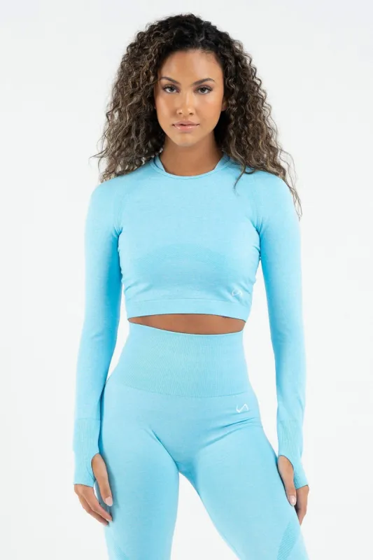 React Seamless Long Sleeve Crop Top sold by TLF Apparel