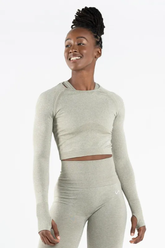 React Seamless Long Sleeve Crop Top sold by TLF Apparel