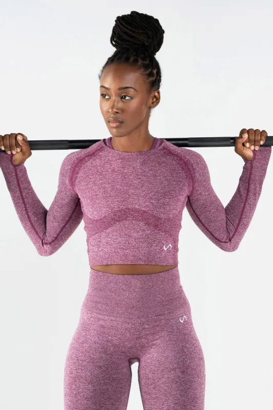 React Seamless Long Sleeve Crop Top sold by TLF Apparel