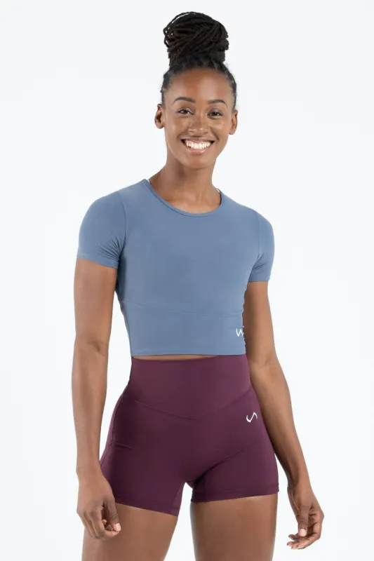 Tempo Ultra-Light Short Sleeve Gym Crop Top sold by TLF Apparel