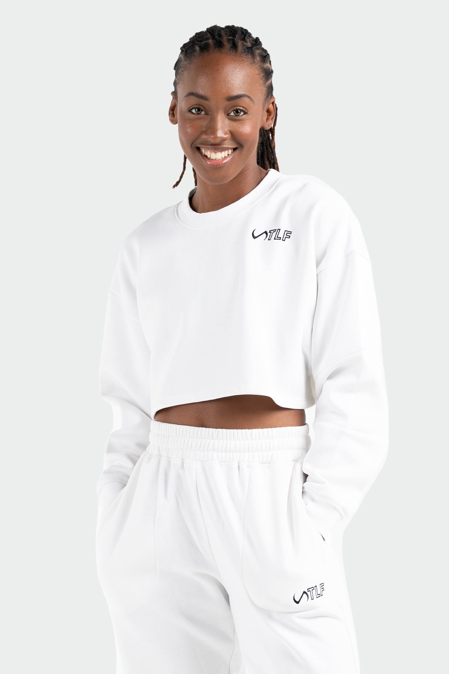 Chill Oversized Crop Sweatshirt sold by TLF Apparel