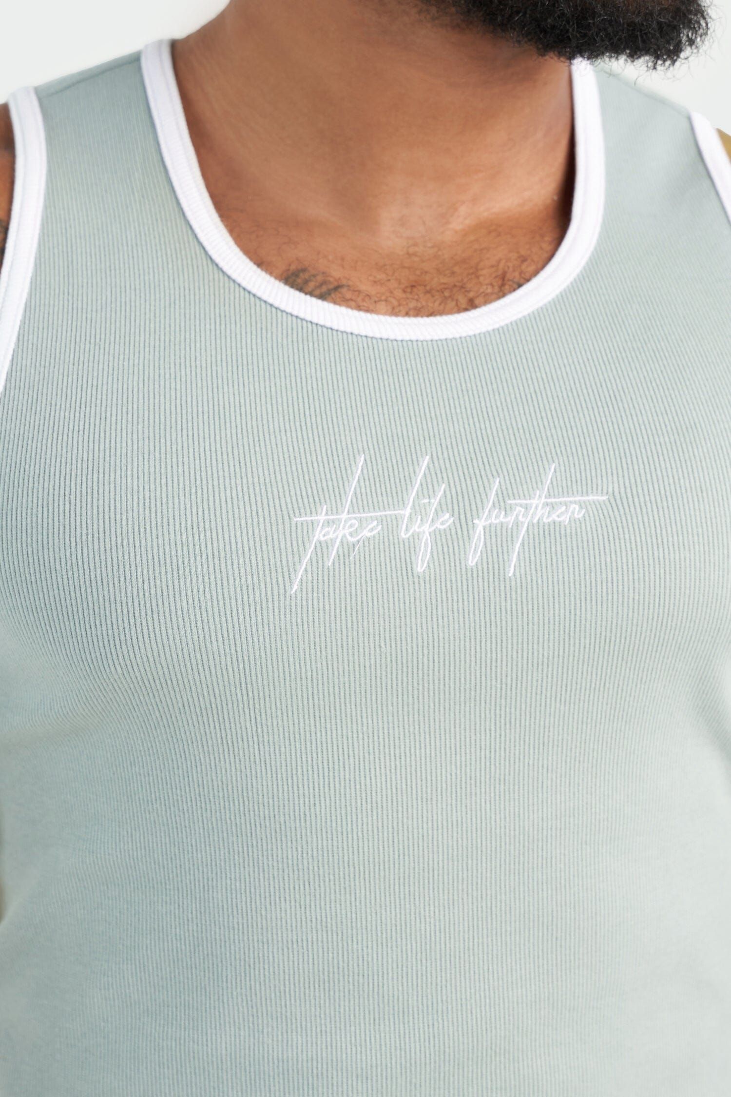 Script Ribbed Fitted Tank sold by TLF Apparel product image thumbnail 2
