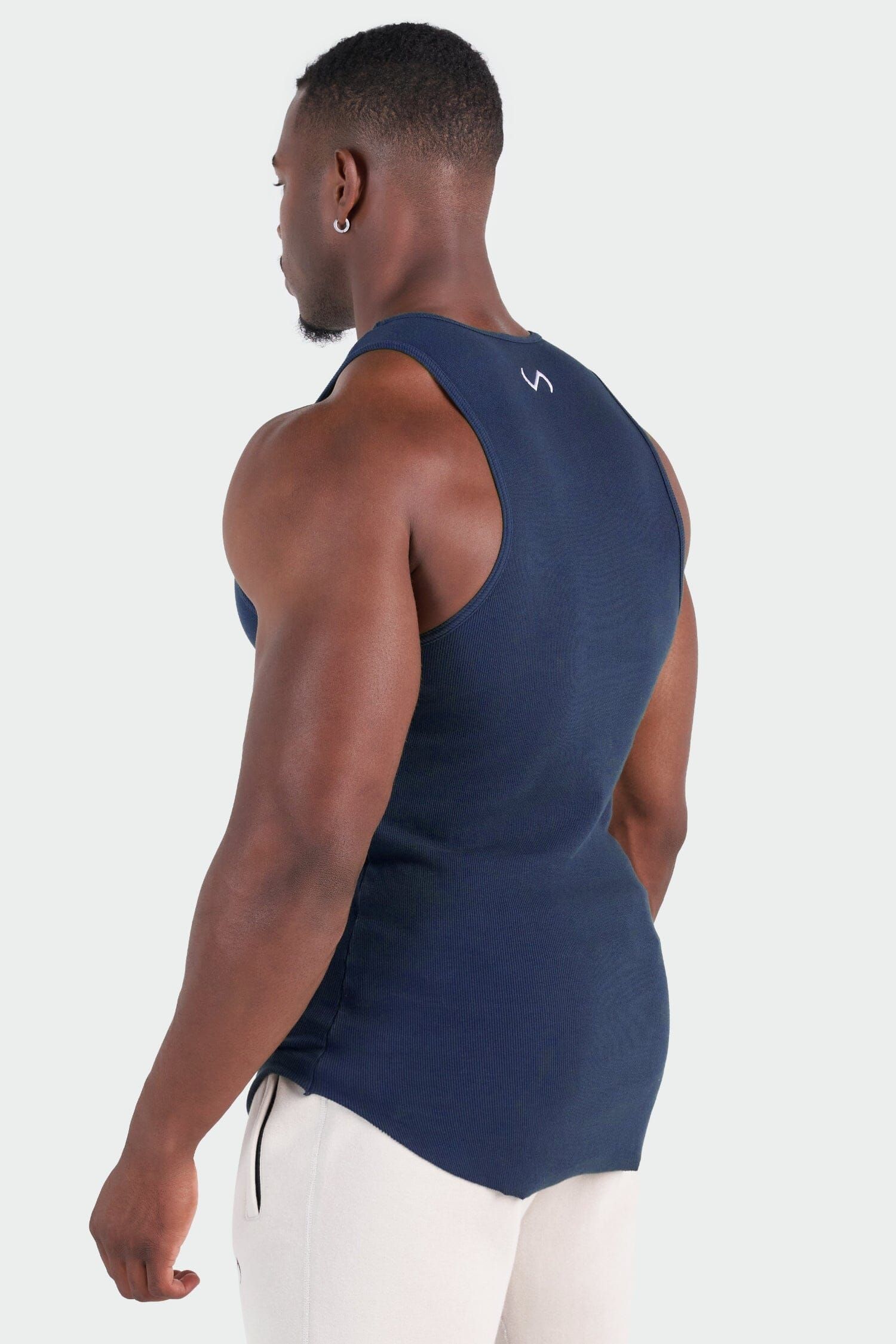 Classic Logo Ribbed Fitted Tank sold by TLF Apparel product image thumbnail 4