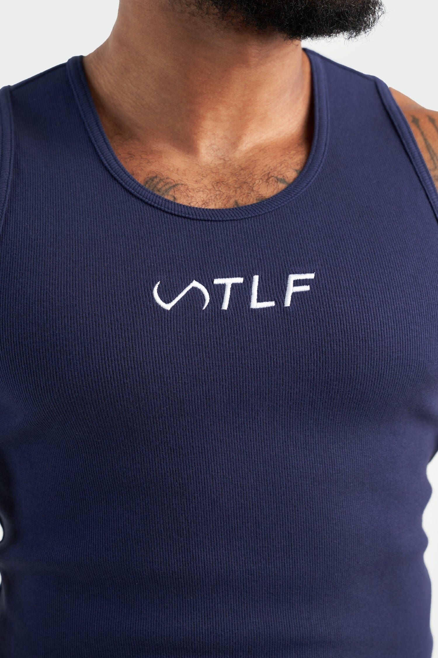 Classic Logo Ribbed Fitted Tank sold by TLF Apparel product image thumbnail 2