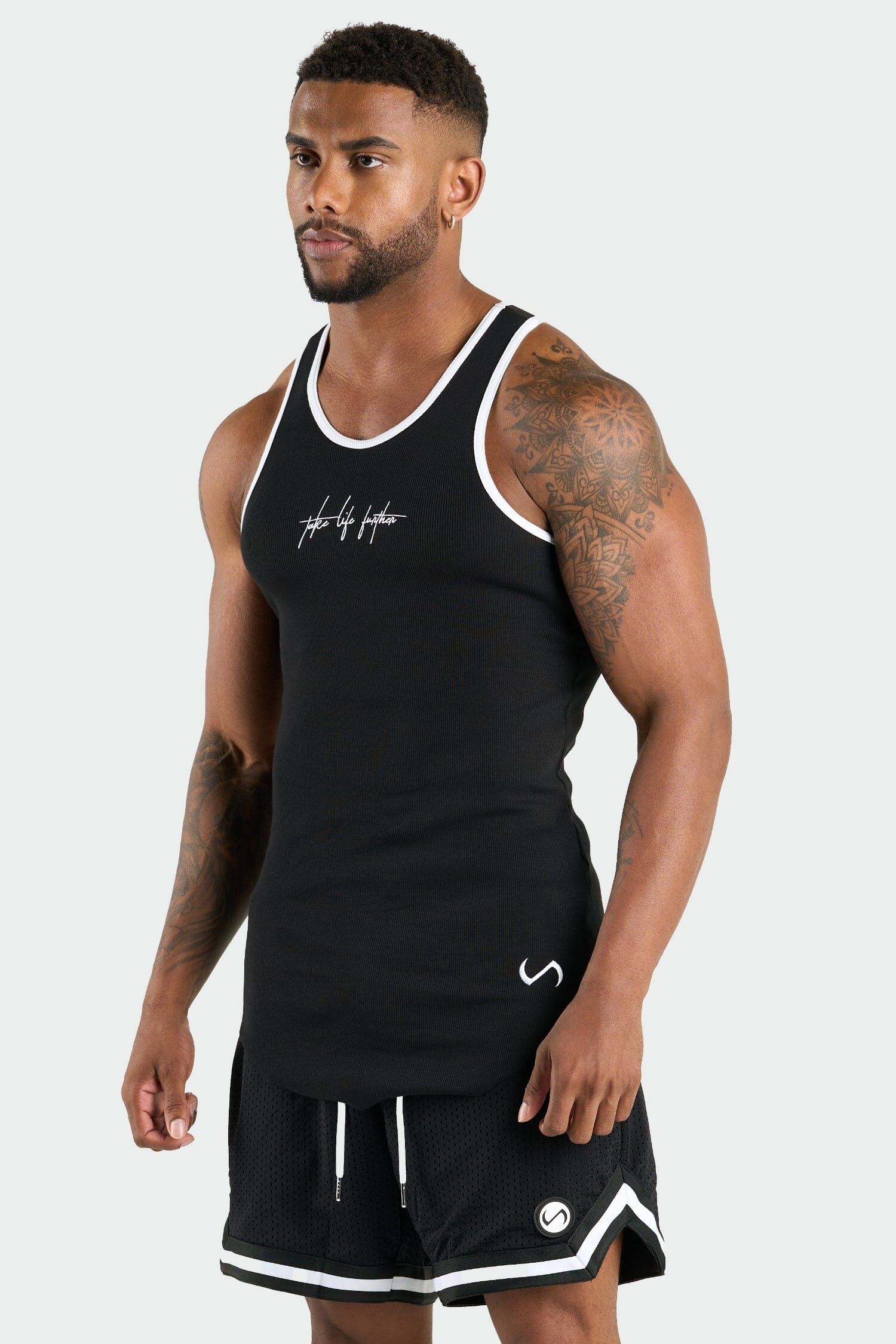 Script Ribbed Relaxed Fit Tank sold by TLF Apparel