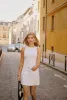 Jaque Linen Dress - White sold by Petite Studio